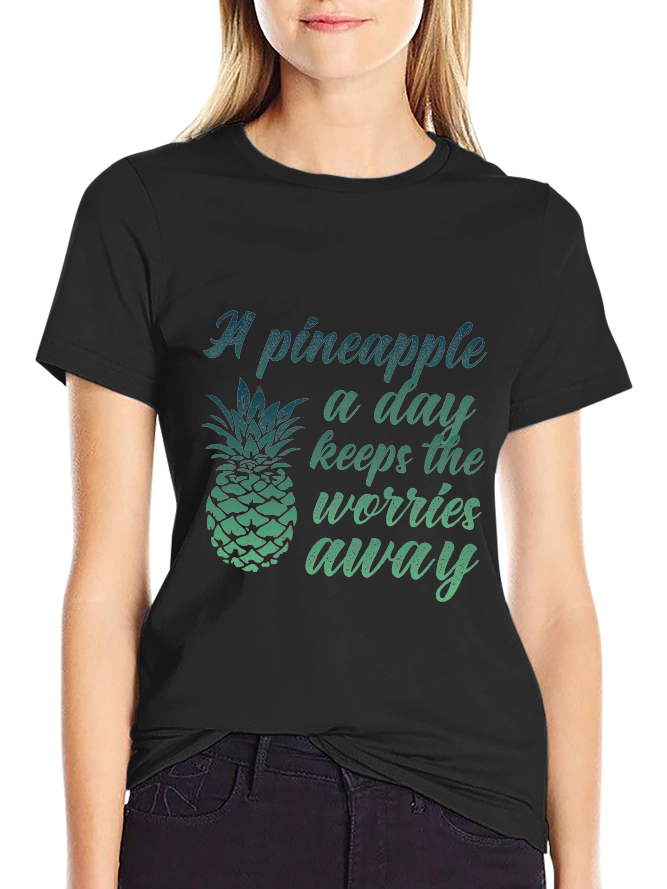 Pineapple A Day Graphic Tee - Tropical Vibes