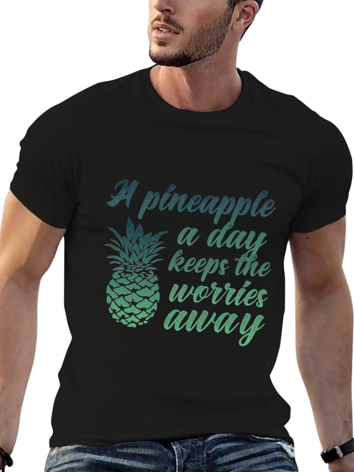 Pineapple A Day Graphic Tee - Tropical Vibes