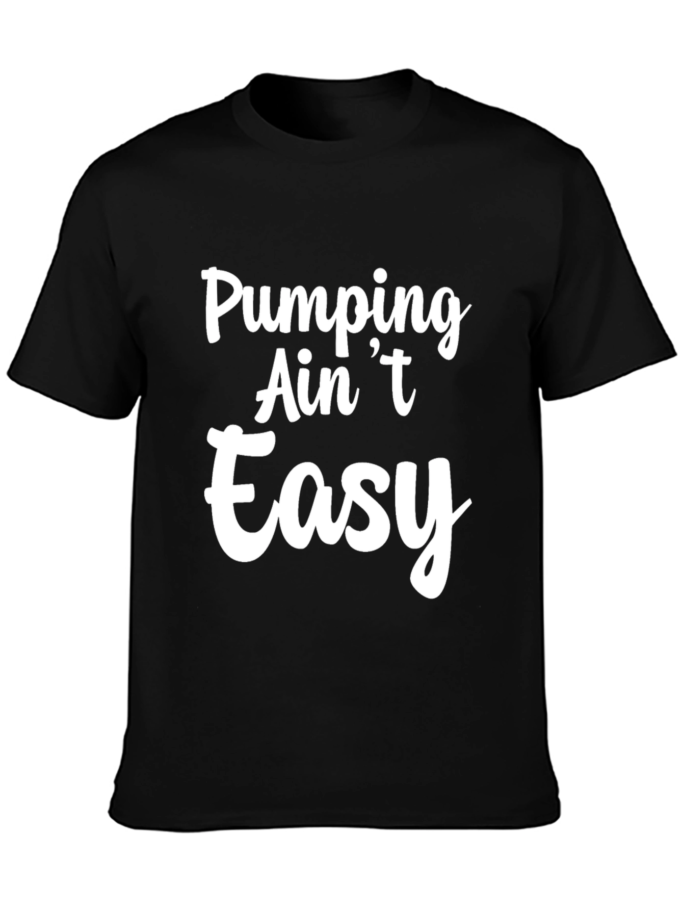 Pumping Aint Easy Graphic Tee - Black T-Shirt