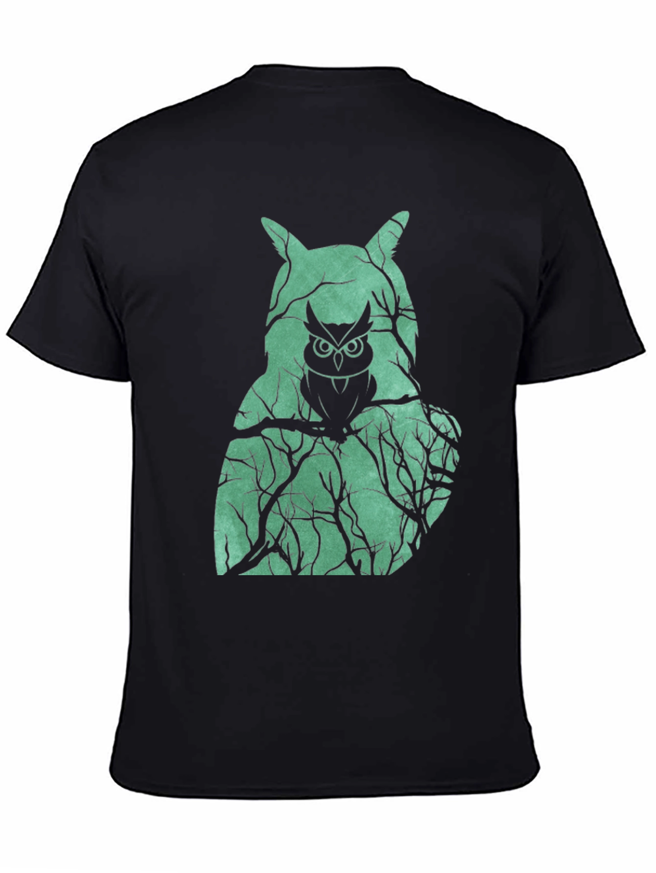 Owl Forest Graphic Tee - Unique Nature Design