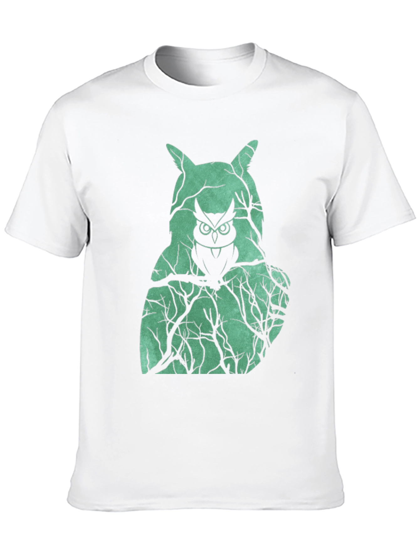 Owl Forest Graphic Tee - Unique Nature Design