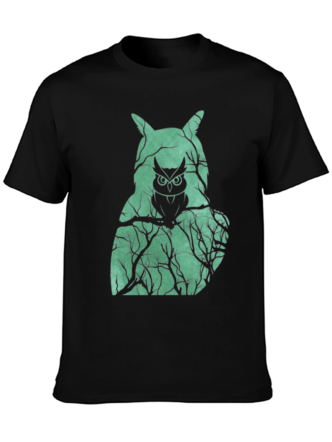Owl Forest Graphic Tee - Unique Nature Design