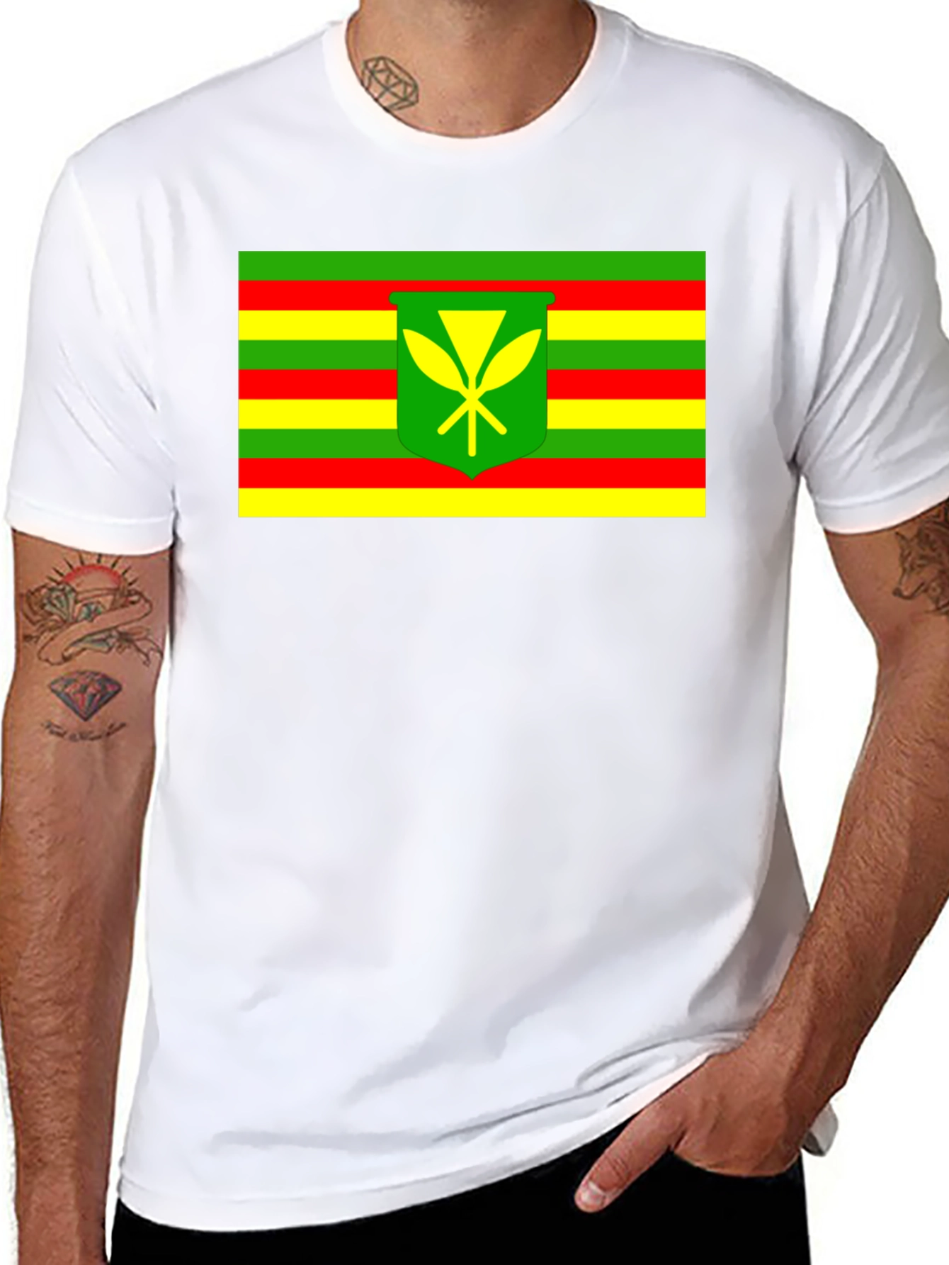 Hawaii Kanaka Maoli Flag T-Shirt