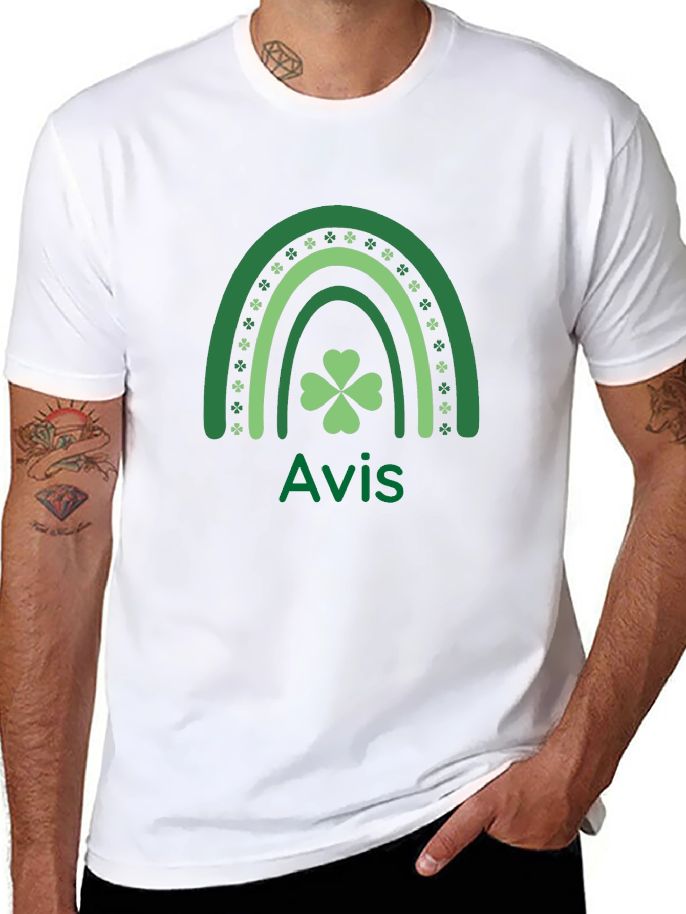 St. Patricks Day Shamrock Rainbow T-Shirt