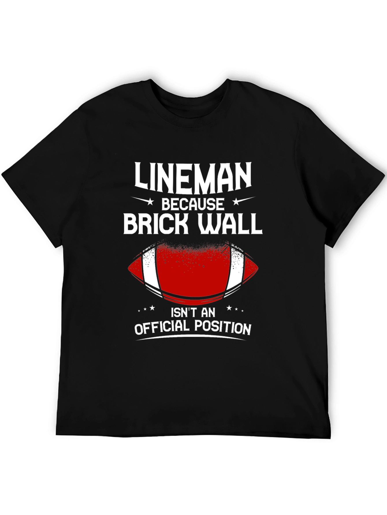 Lineman Brick Wall T-Shirt - Football Offensive Line