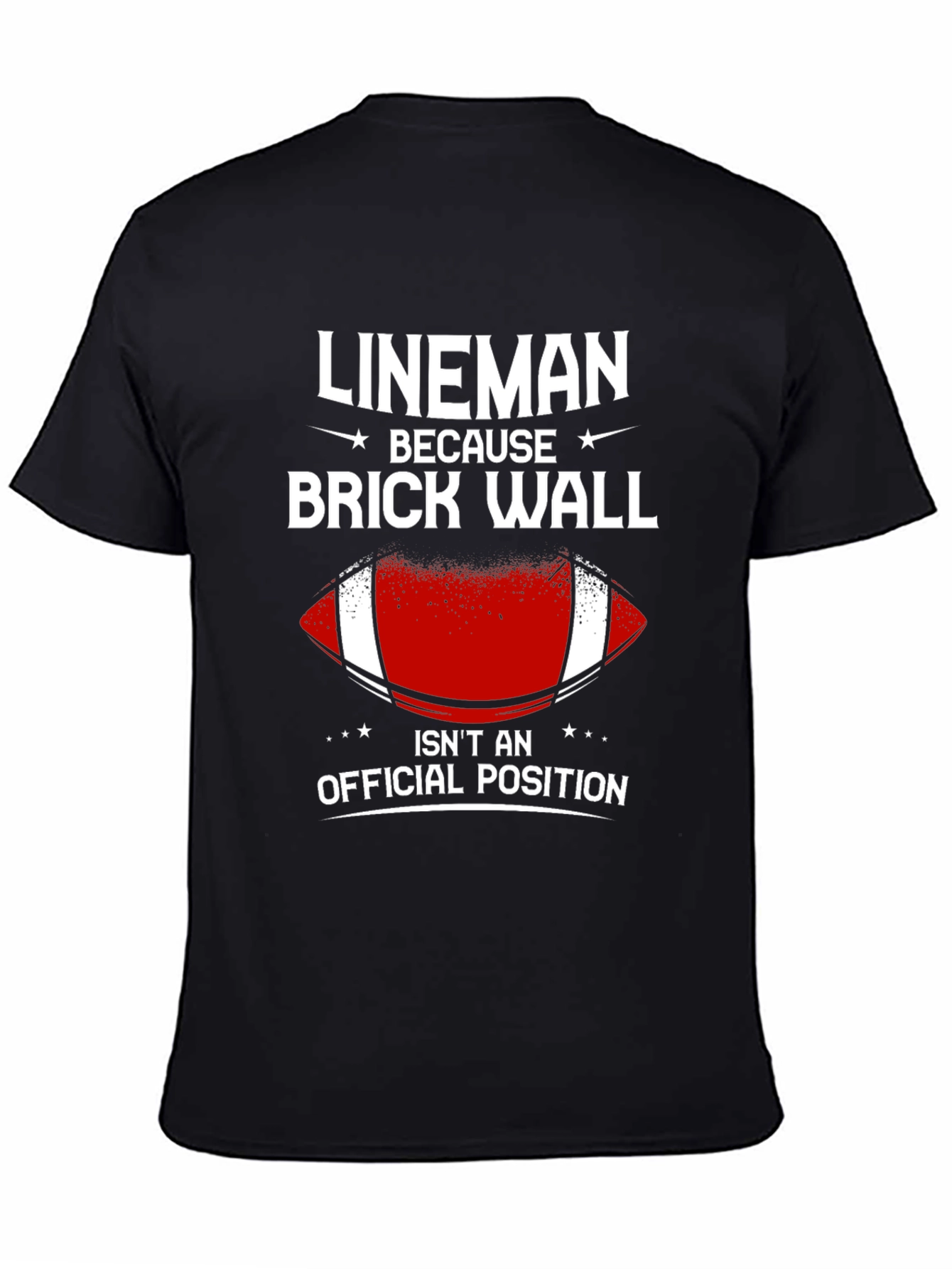 Lineman Brick Wall T-Shirt - Football Offensive Line