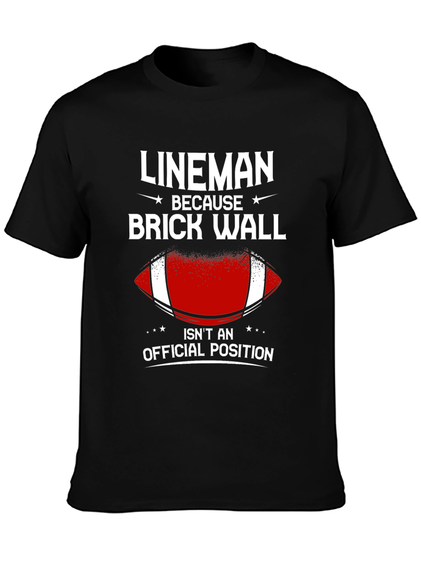Lineman Brick Wall T-Shirt - Football Offensive Line