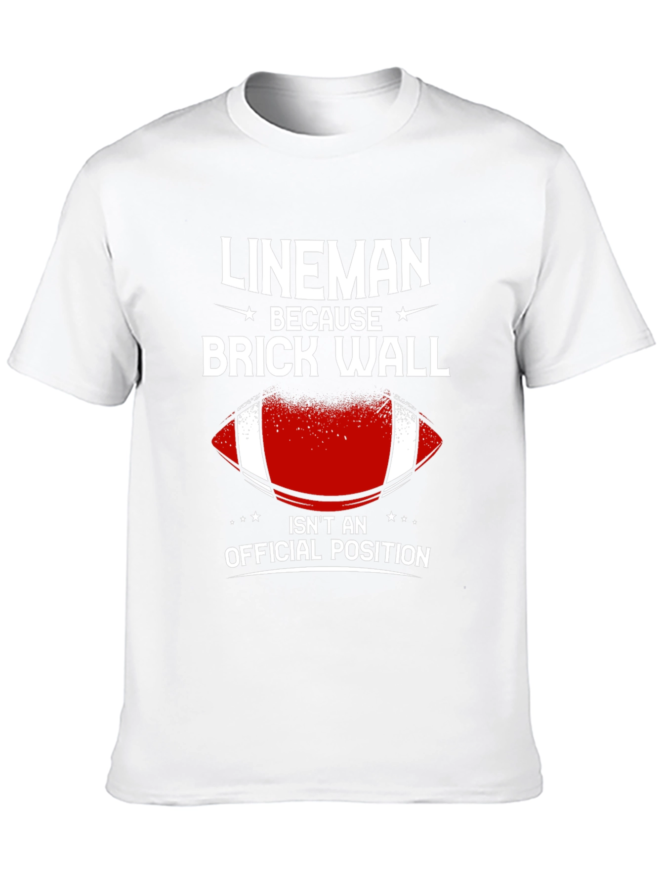 Lineman Brick Wall T-Shirt - Football Offensive Line
