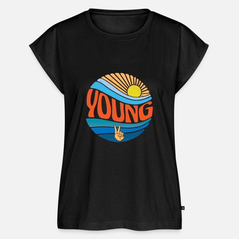 Young Shirt Vintage Sunset Young Groovy Tie Dye