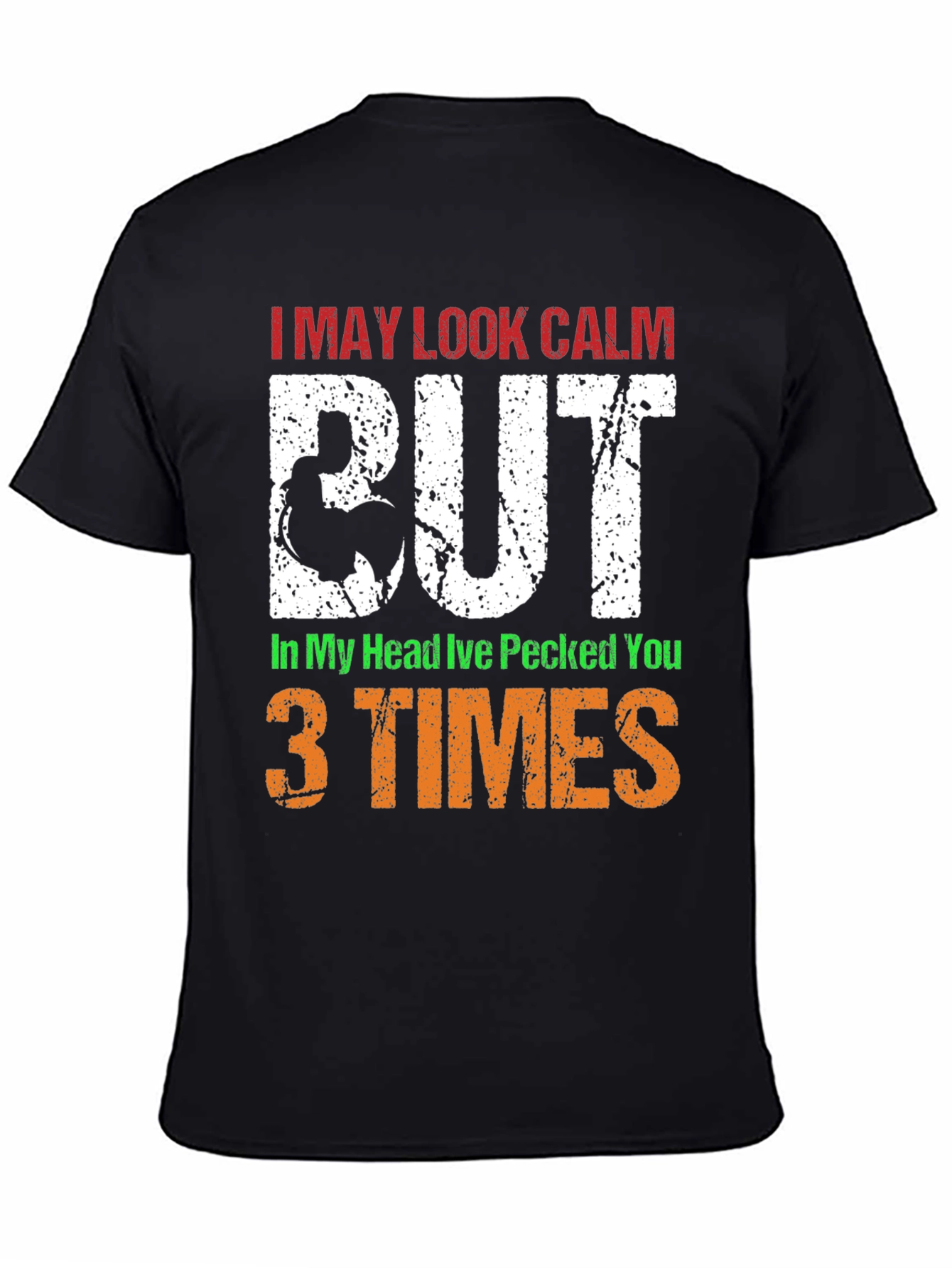 Calm Rooster Graphic Tee - Funny Novelty T-Shirt