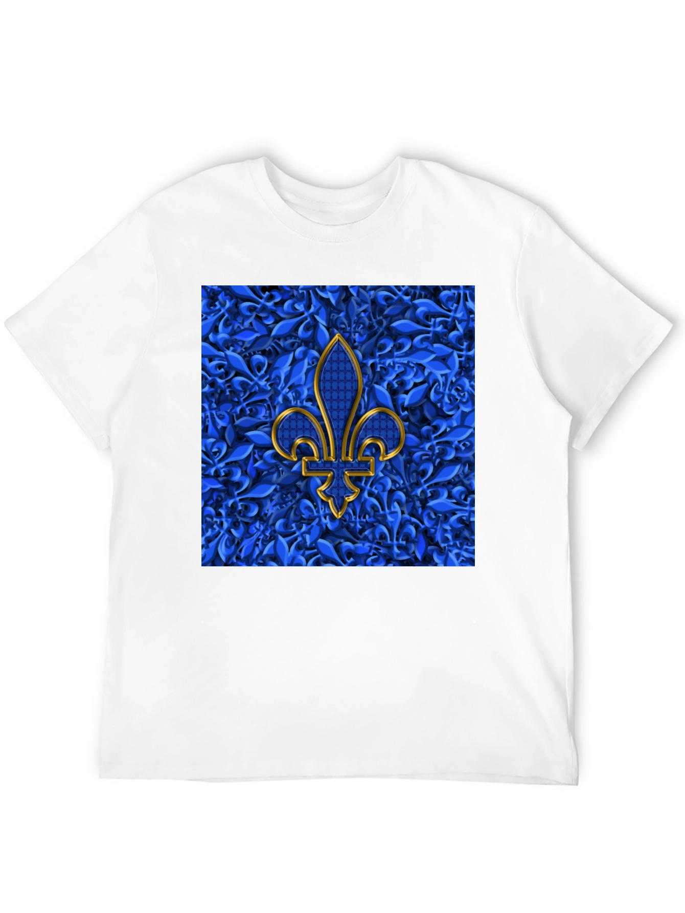 Fleur-de-Lis Graphic Tee - Stylish Mens Black T-Shirt