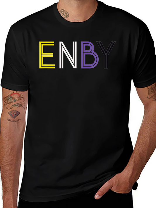ENBY Pride T-Shirt - Non-Binary Colors
