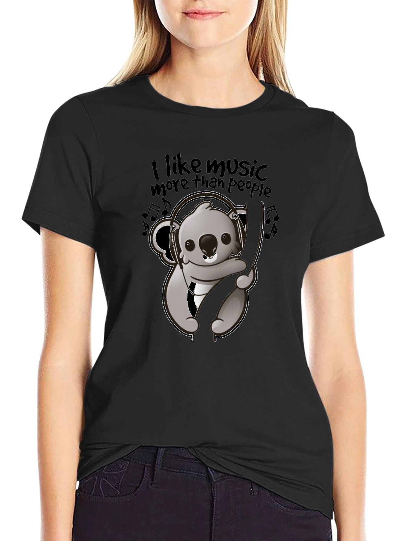 Music Loving Koala Graphic Tee