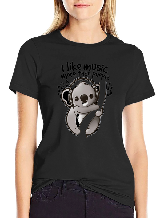 Music Loving Koala Graphic Tee