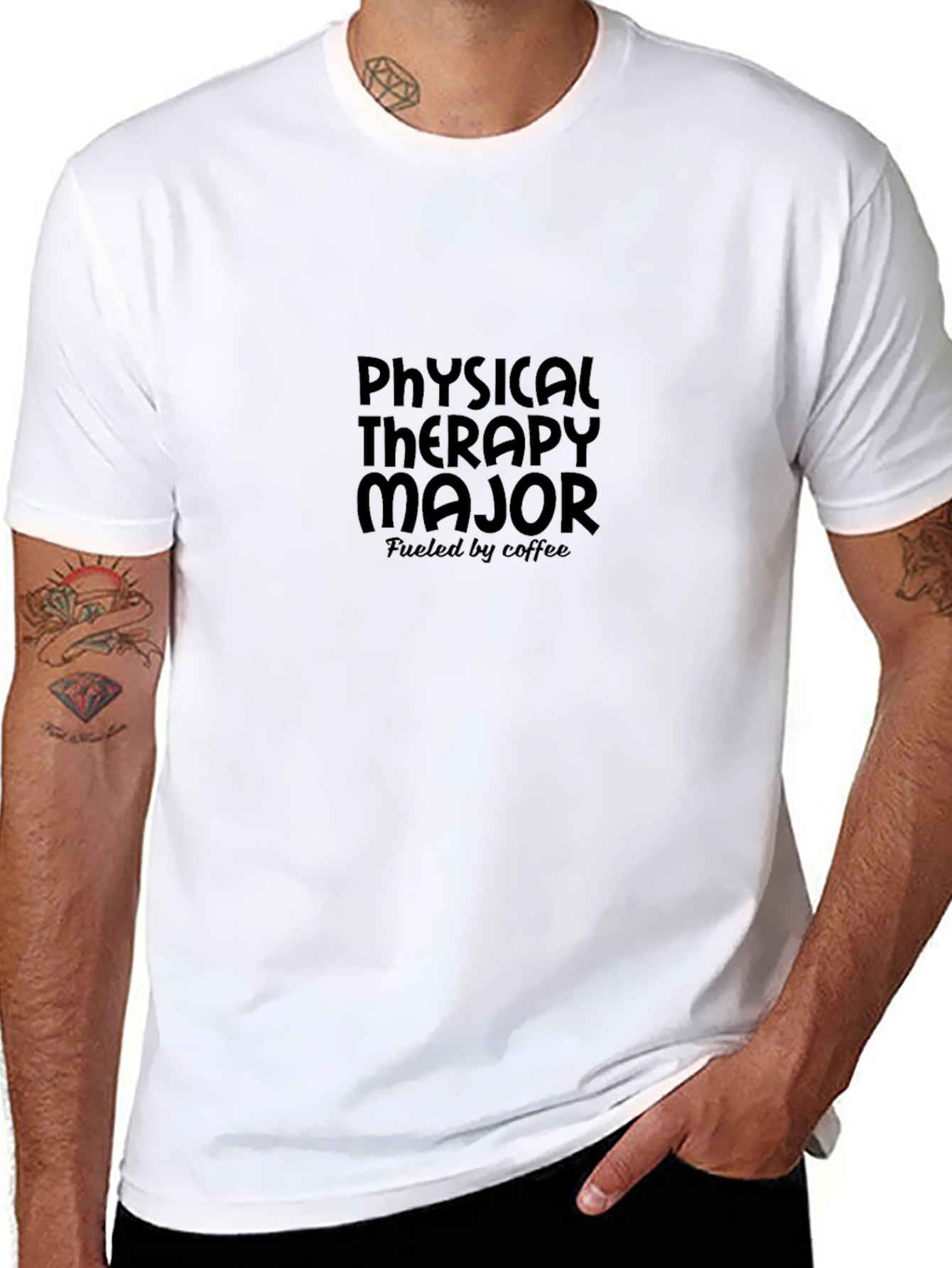Physical Therapy Major Coffee Fueled T-Shirt