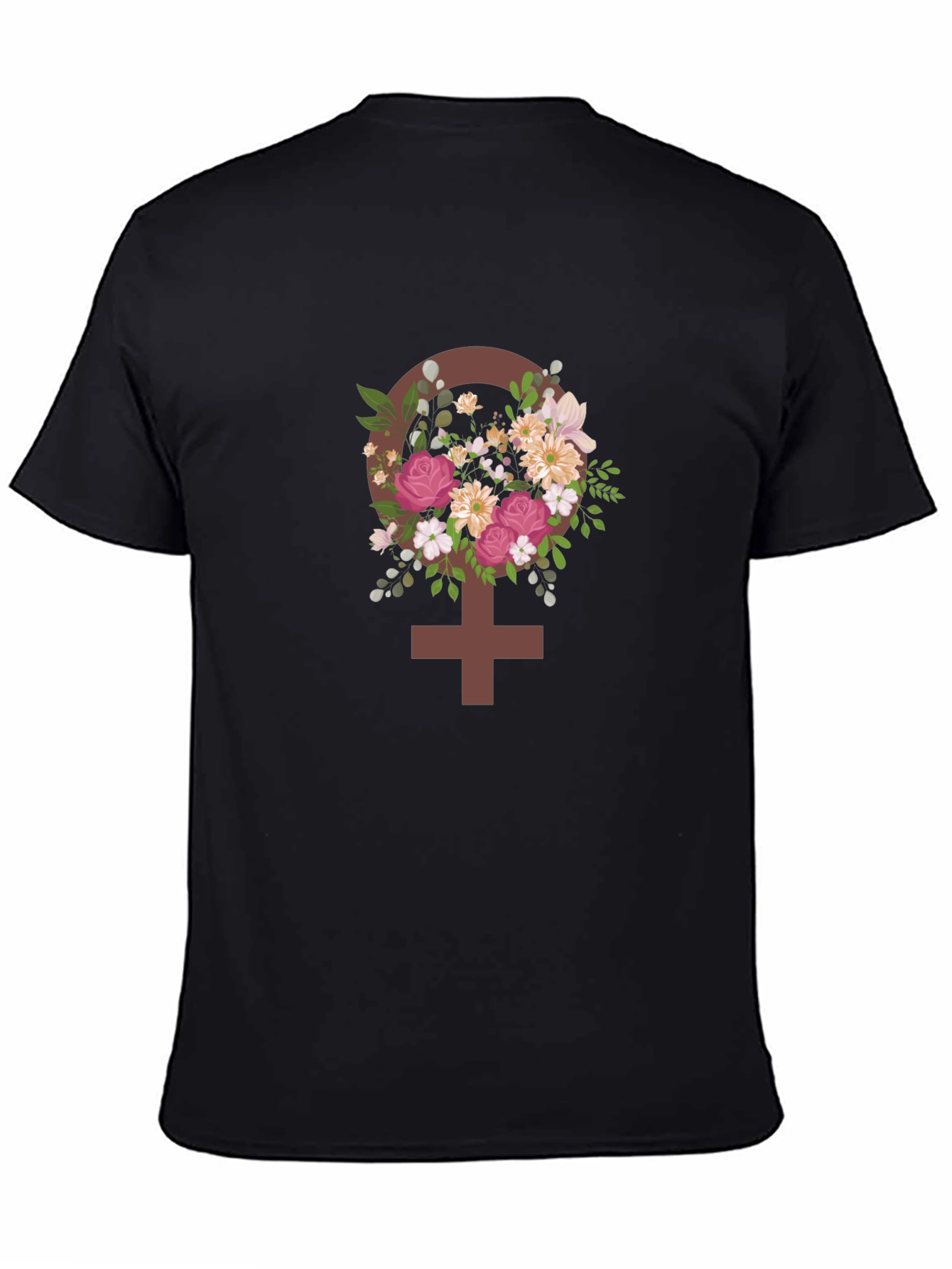 Feminist Floral Symbol T-Shirt - Empowering Design