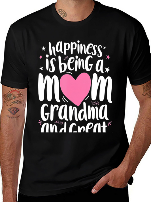 Happiness is Being a Mom Grandma T-Shirt
