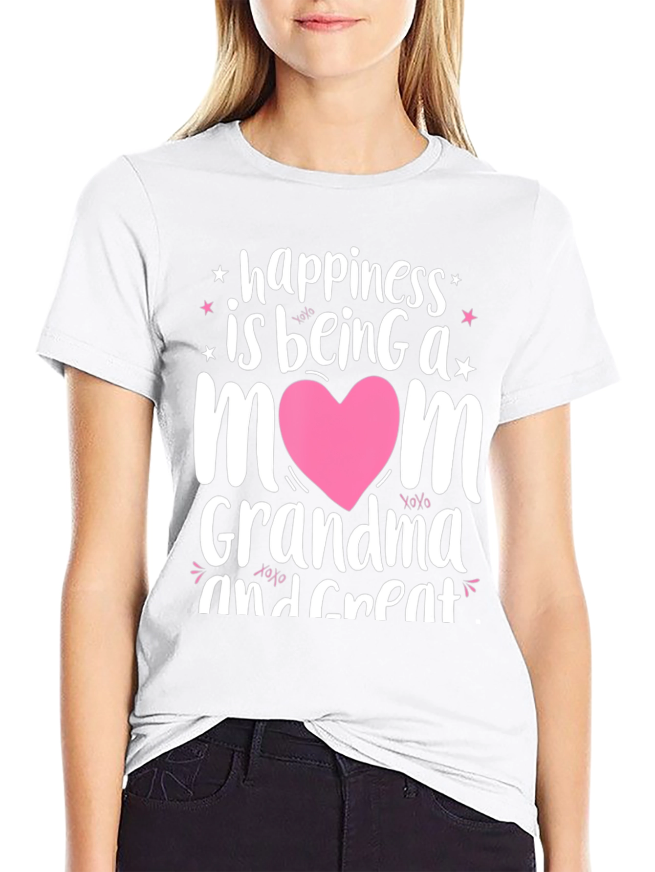 Happiness is Being a Mom Grandma T-Shirt