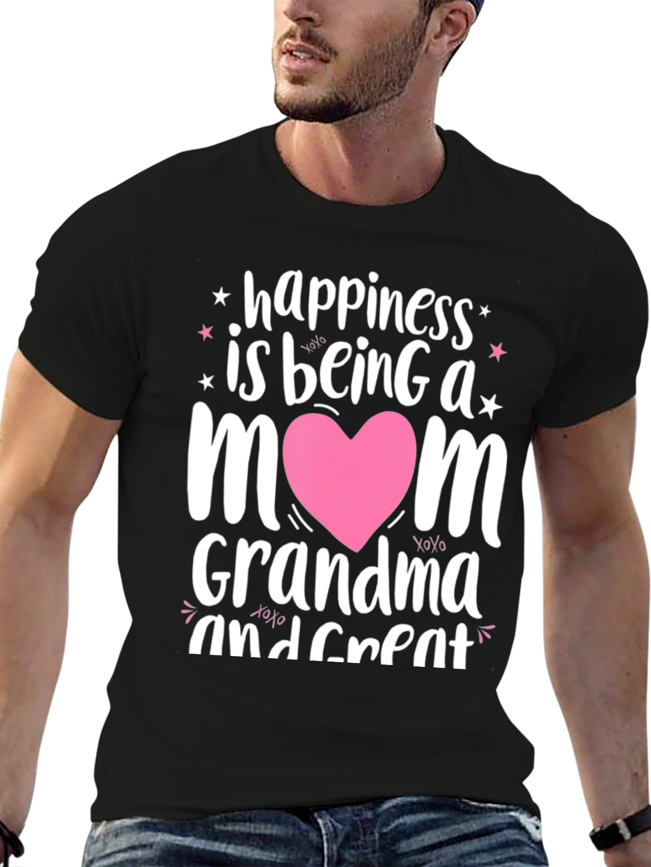 Happiness is Being a Mom Grandma T-Shirt