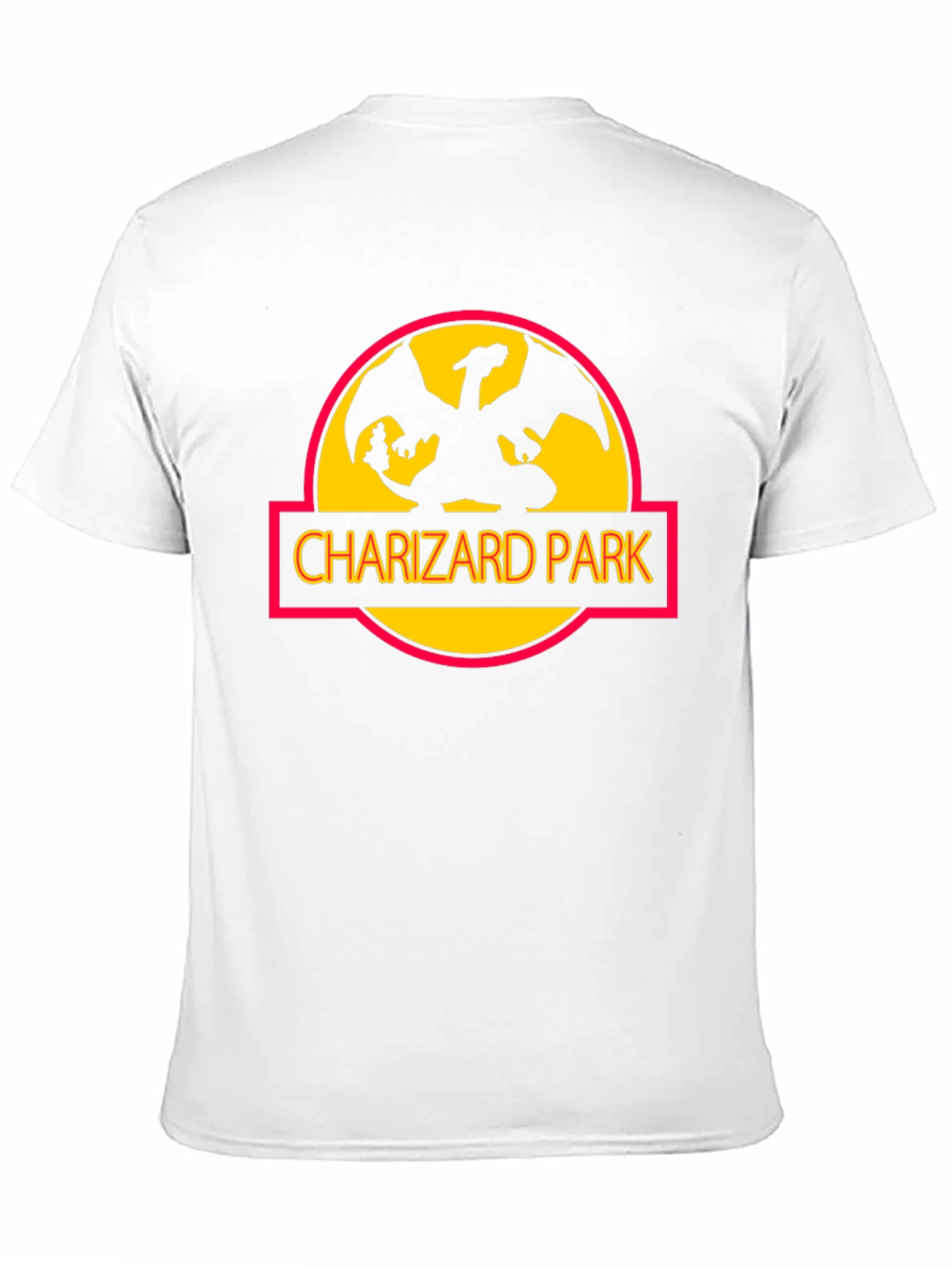 Charizard Park Graphic Tee - Black Cotton T-Shirt