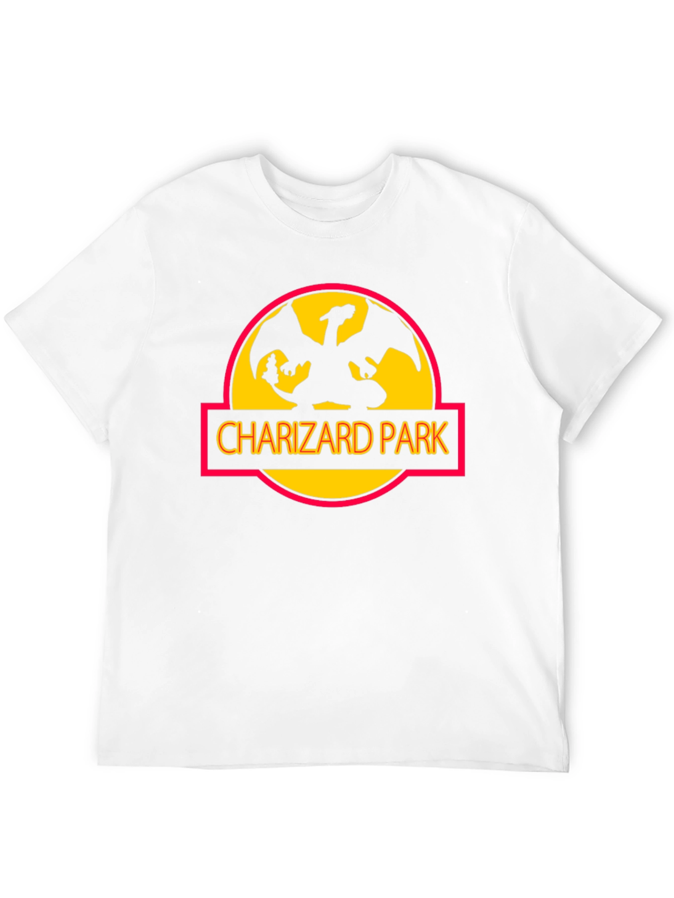 Charizard Park Graphic Tee - Black Cotton T-Shirt