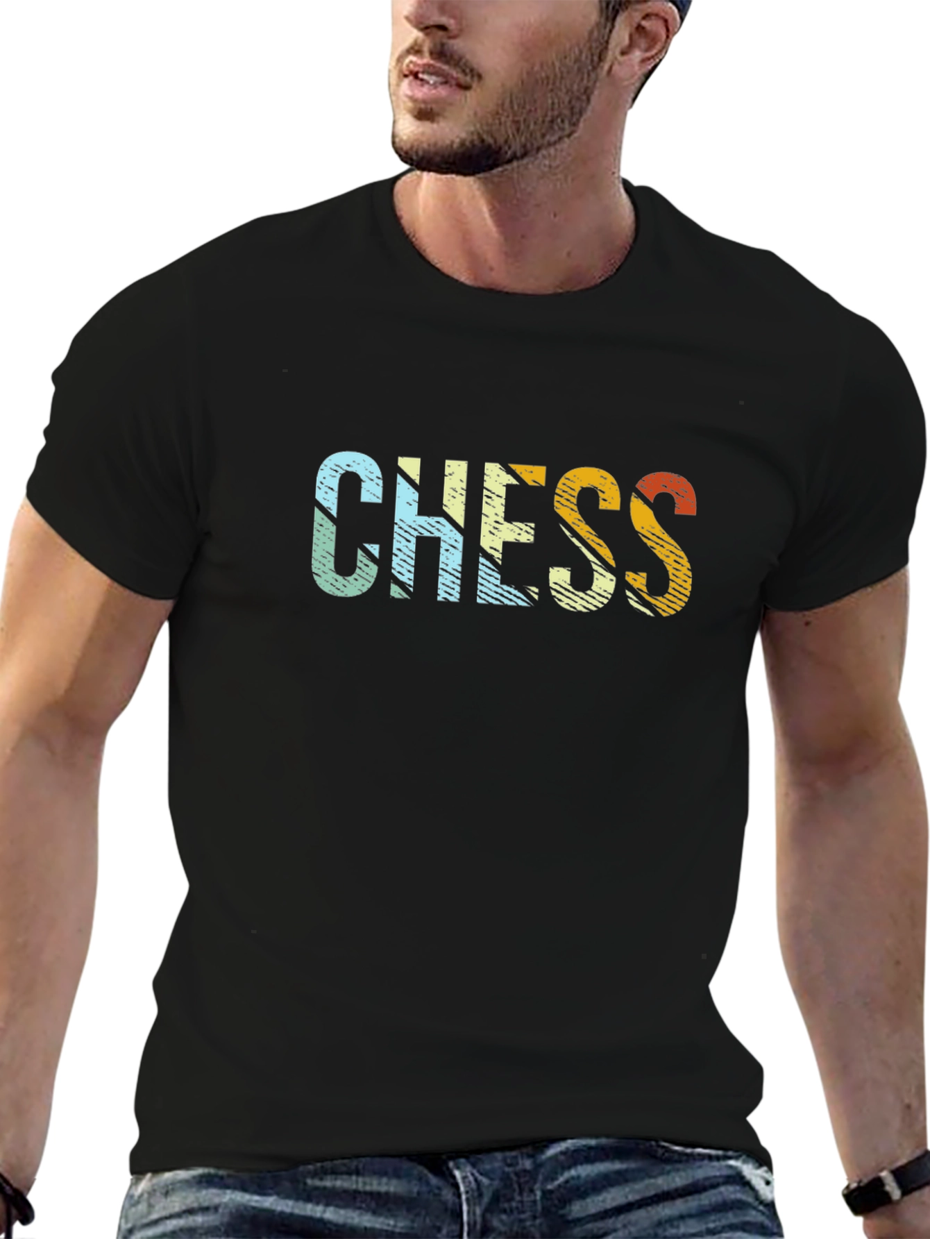 Chess Graphic Tee - Stylish Retro Design
