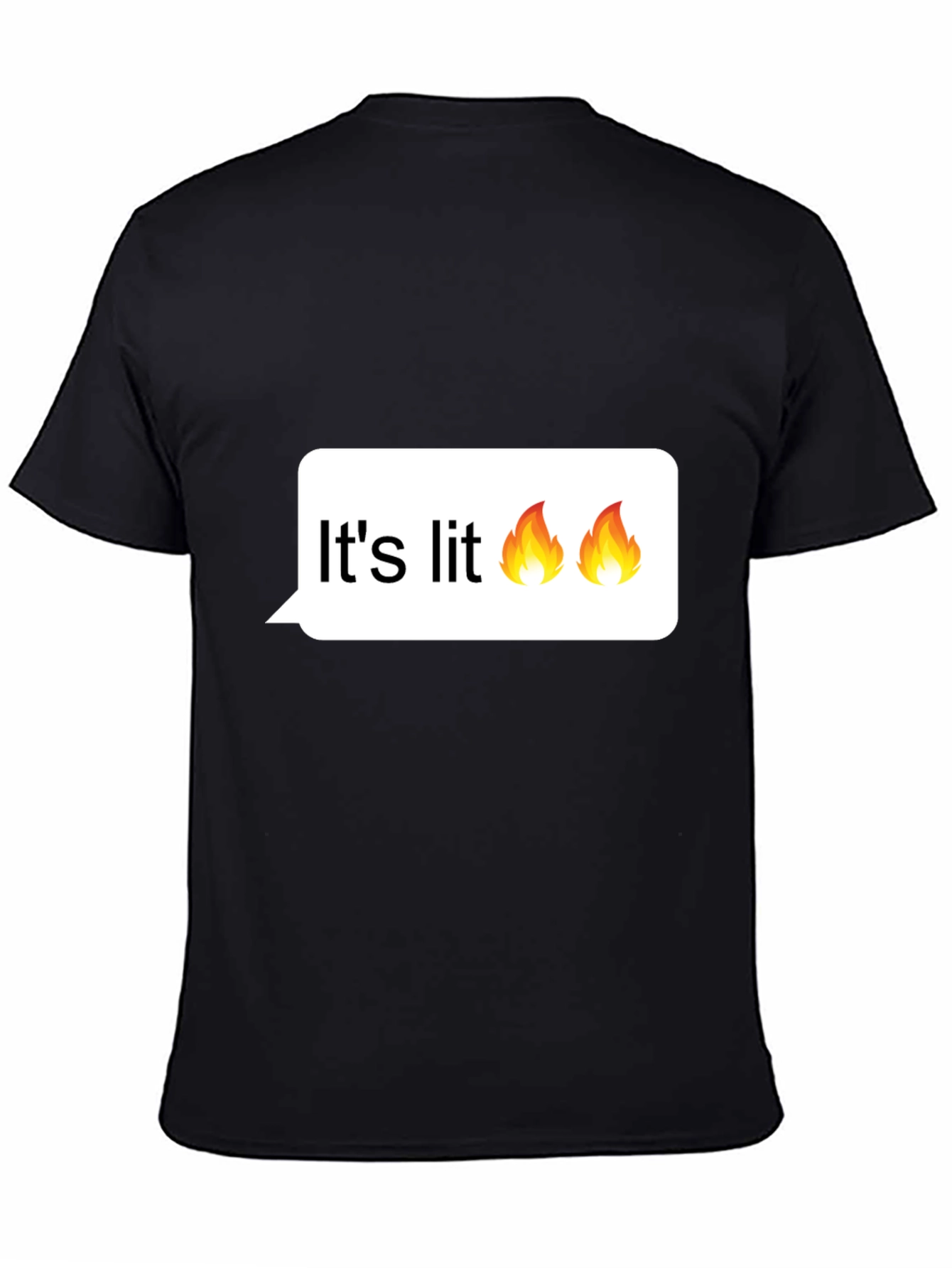 Its Lit! Graphic Tee - Trendy Black T-Shirt