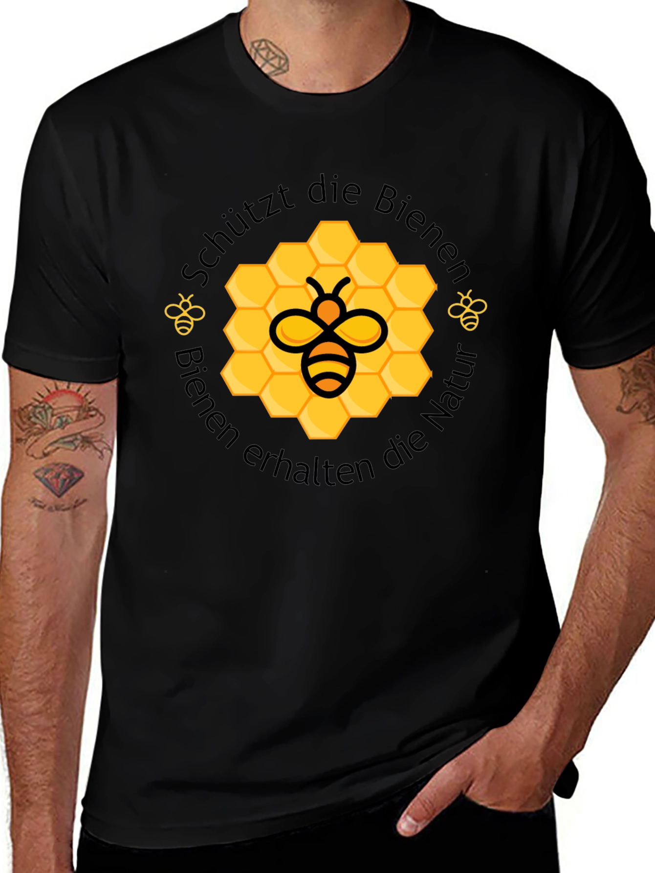 Bee Kind T-Shirt: Save the Bees Black Tee