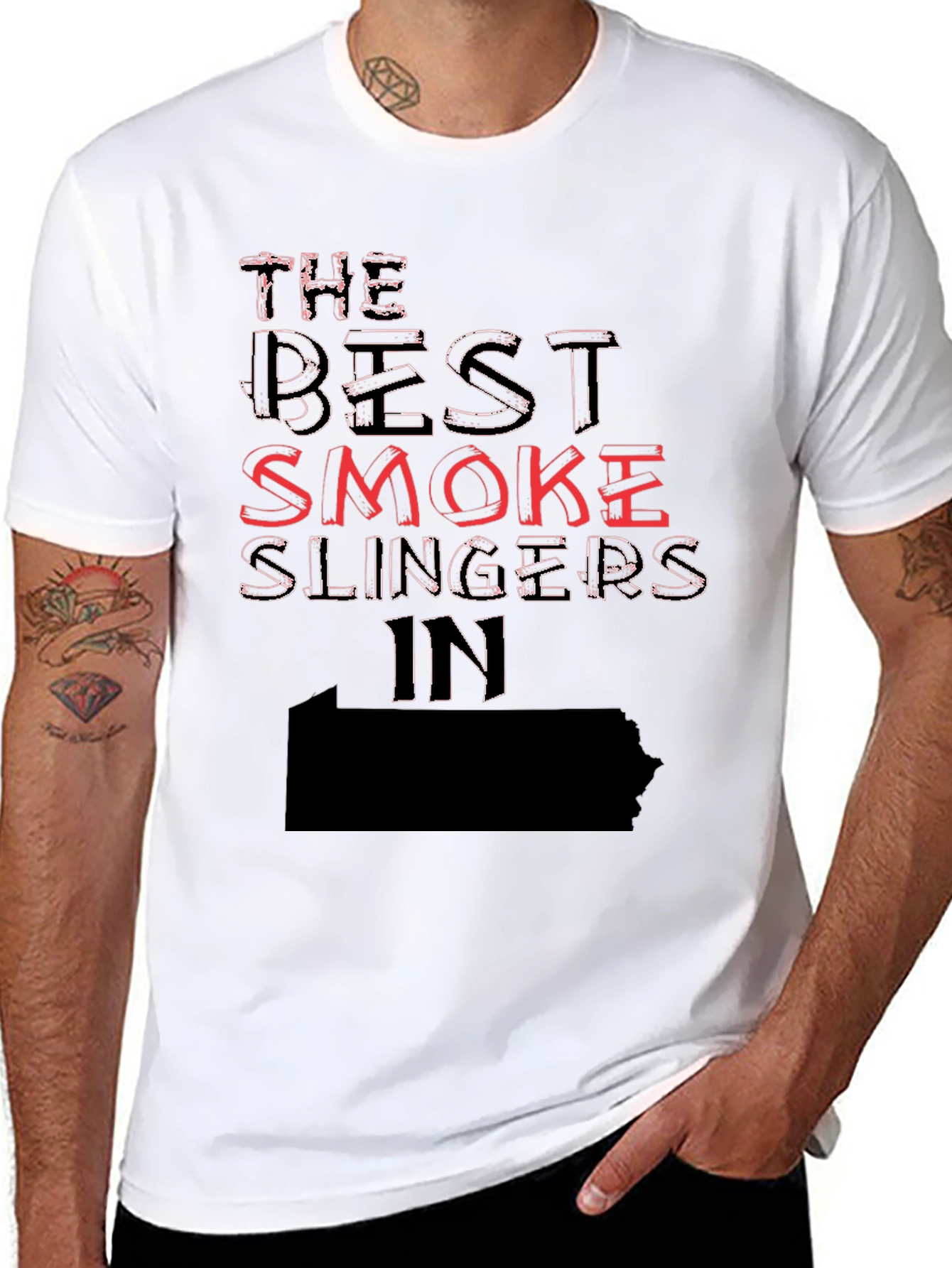 Smoke Slingers Tee - Novelty Graphic T-Shirt