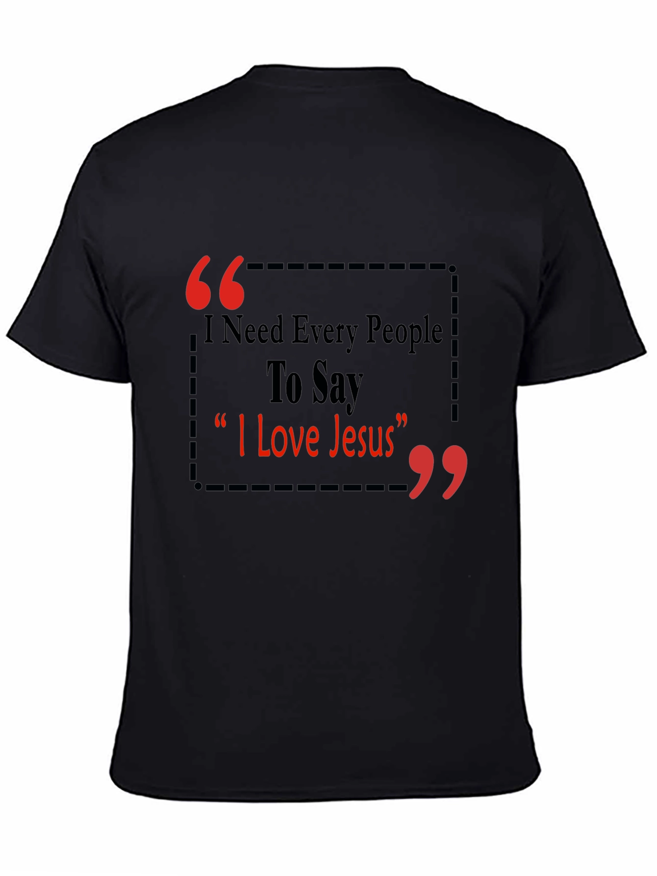 I Love Jesus T-Shirt - Black