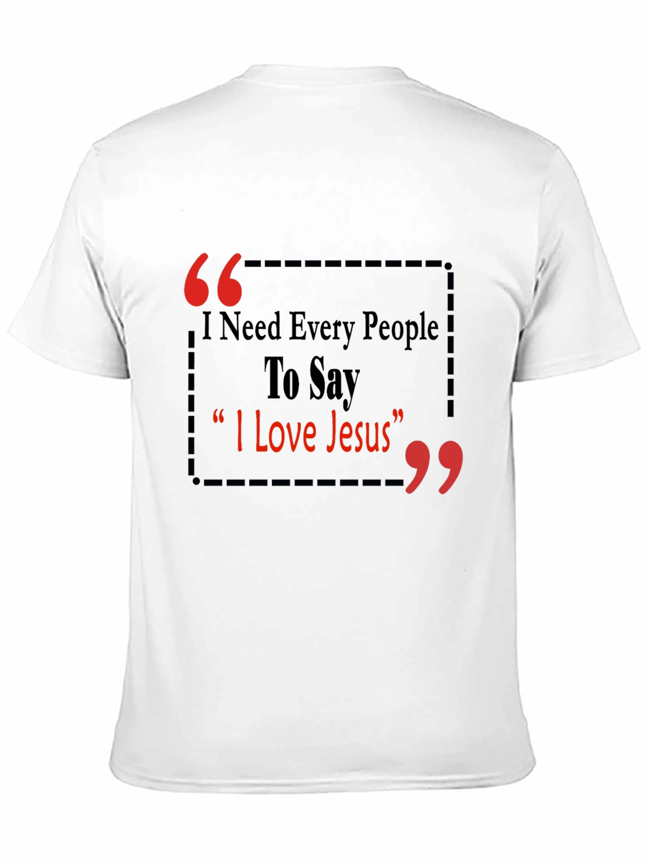 I Love Jesus T-Shirt - Black