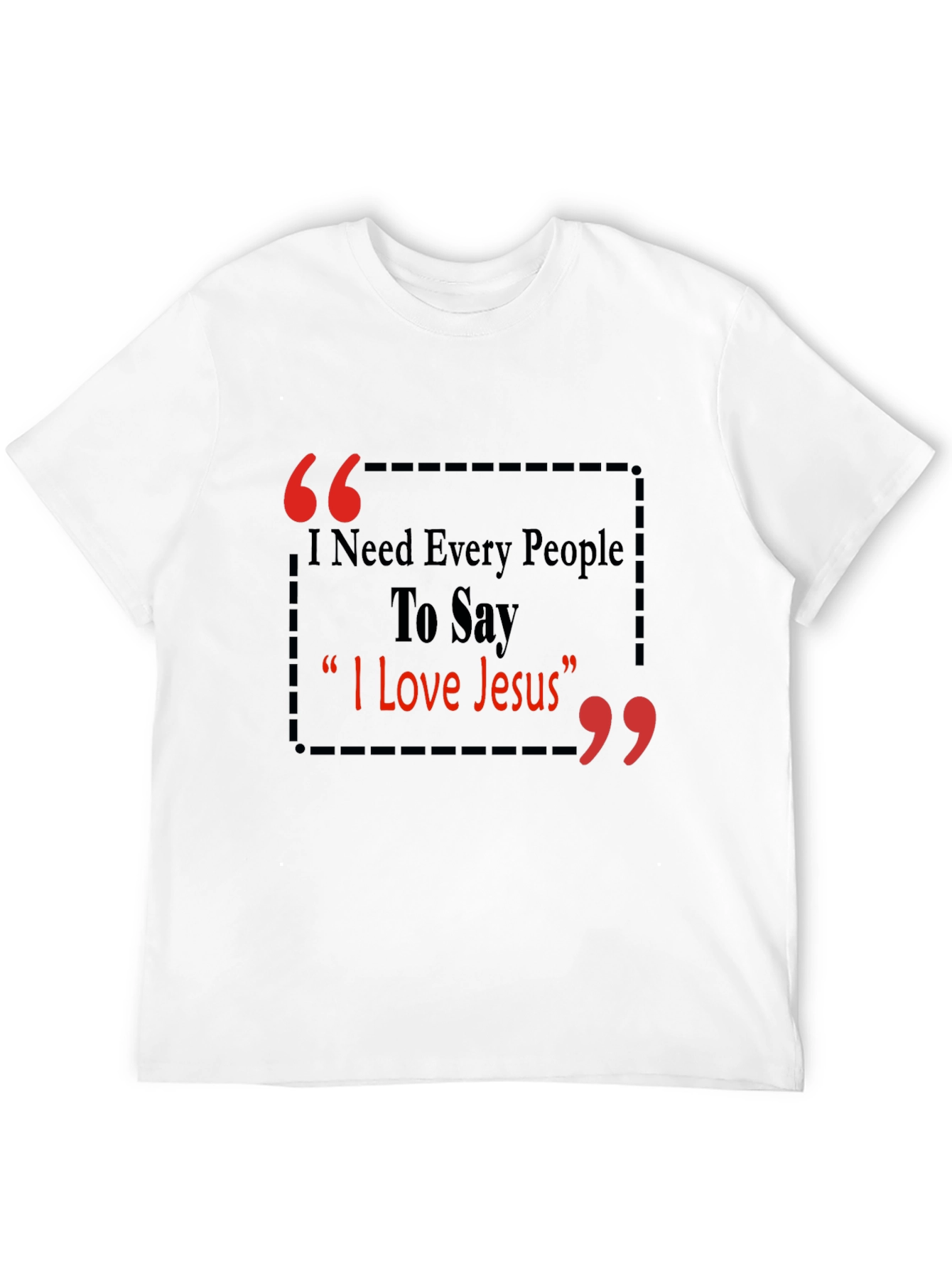I Love Jesus T-Shirt - Black