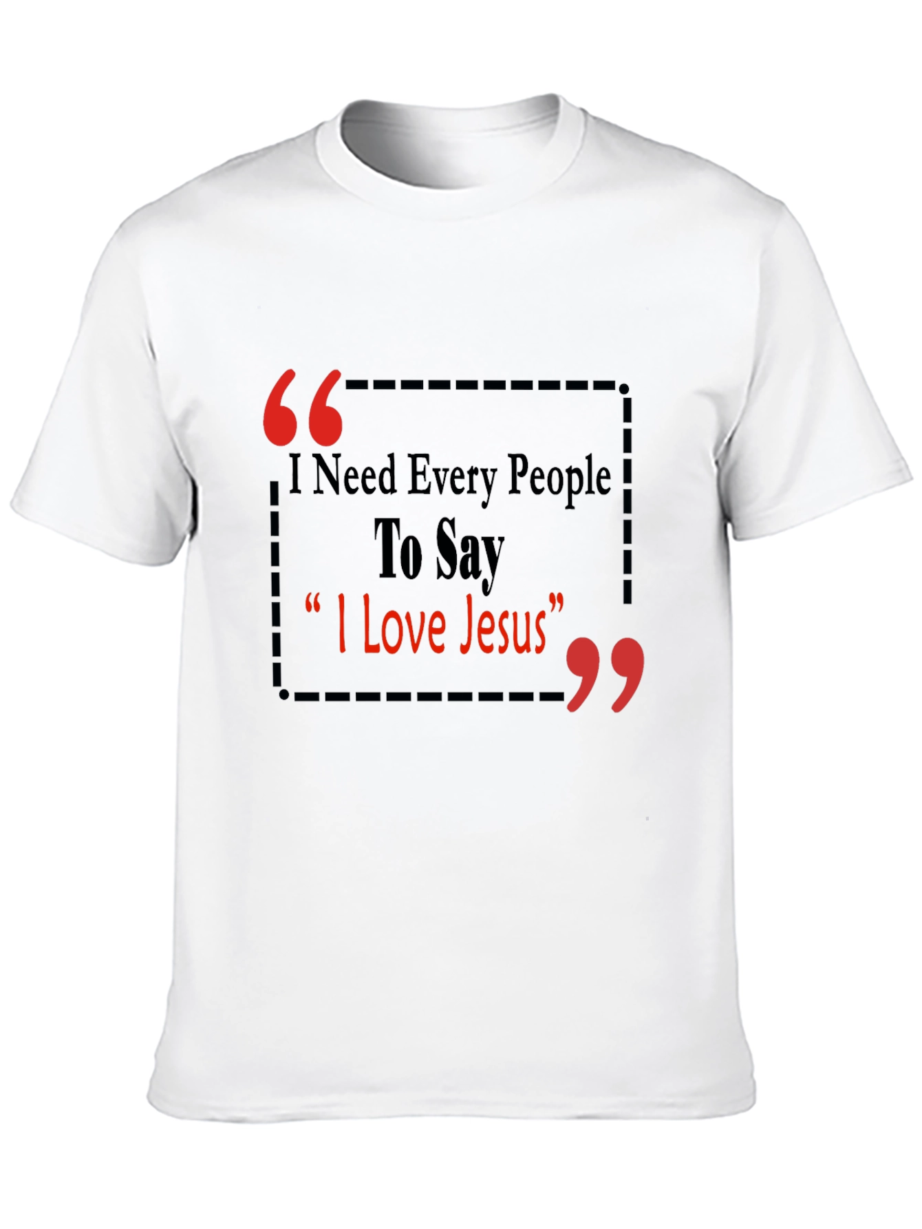 I Love Jesus T-Shirt - Black