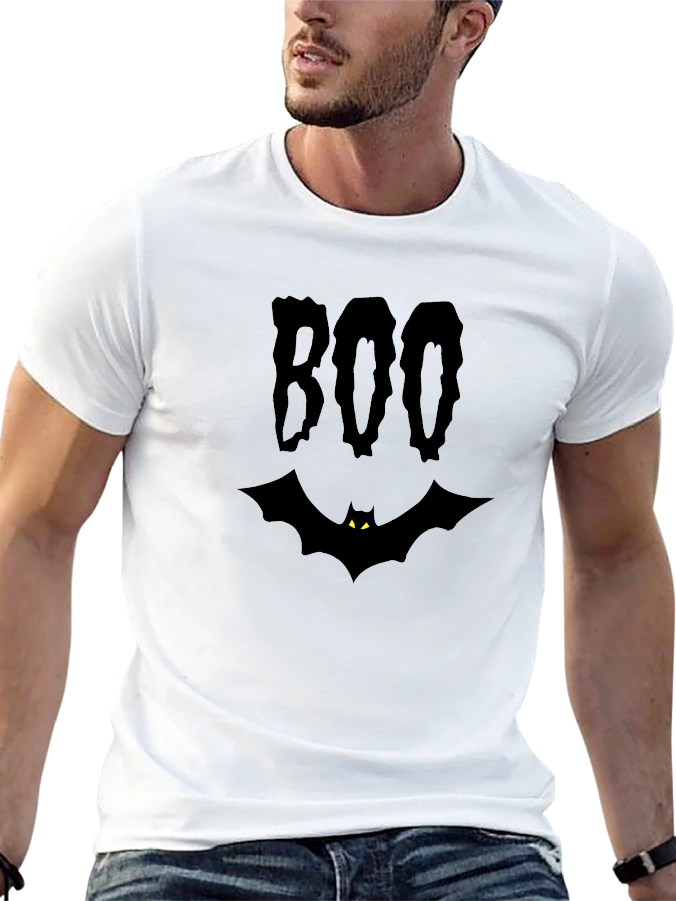Spooky Boo Bat Halloween T-Shirt