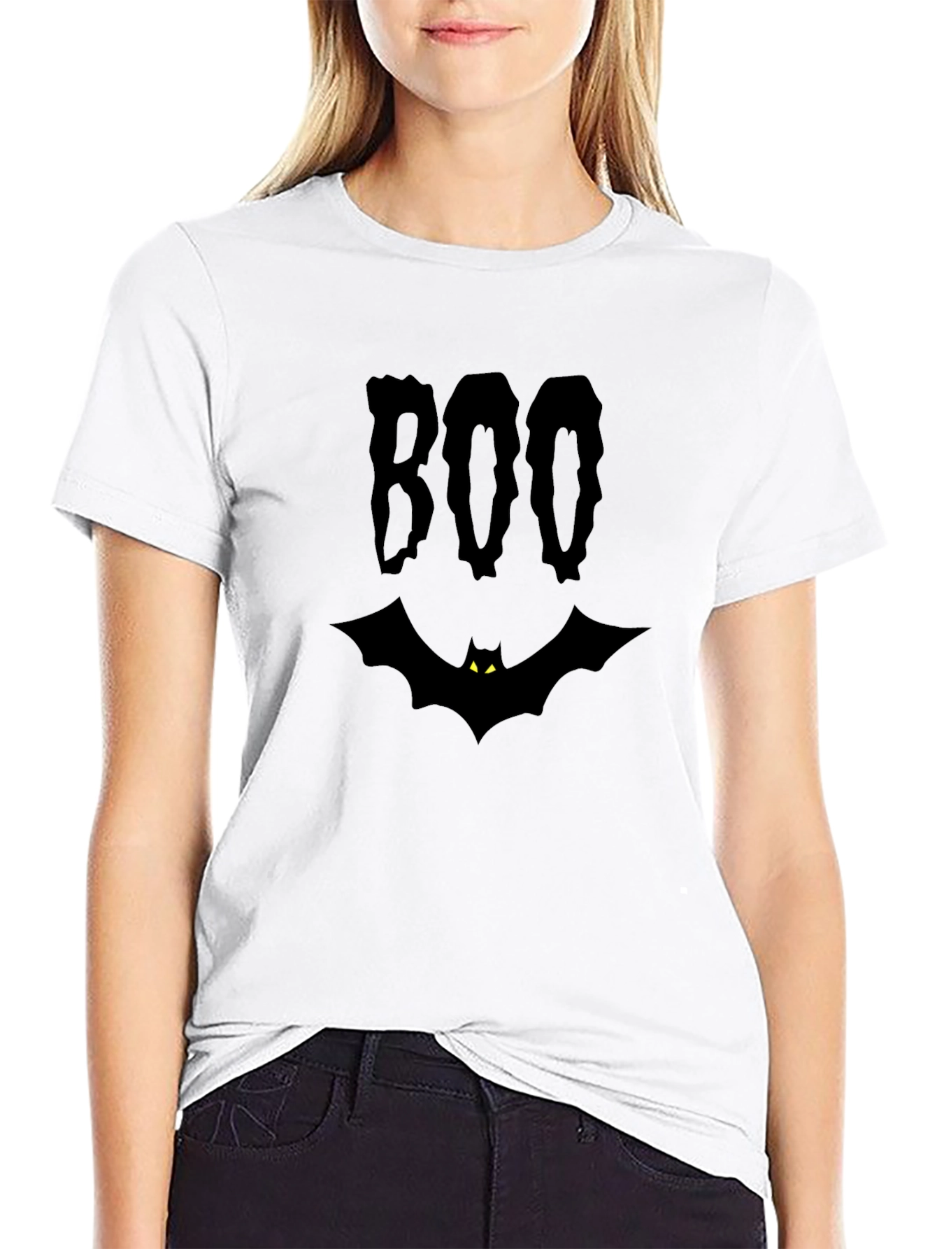 Spooky Boo Bat Halloween T-Shirt