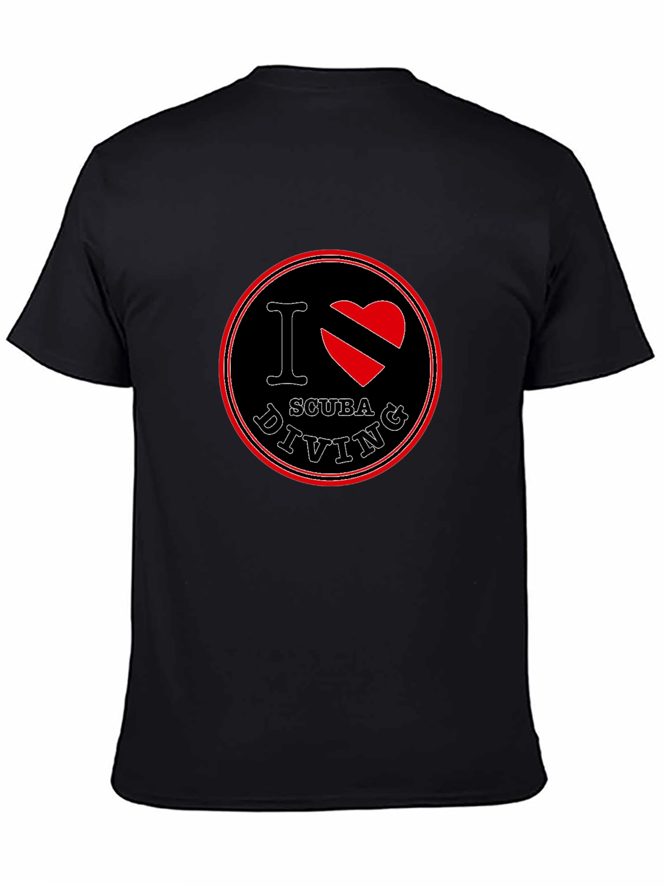 I Love Scuba Diving Black T-Shirt