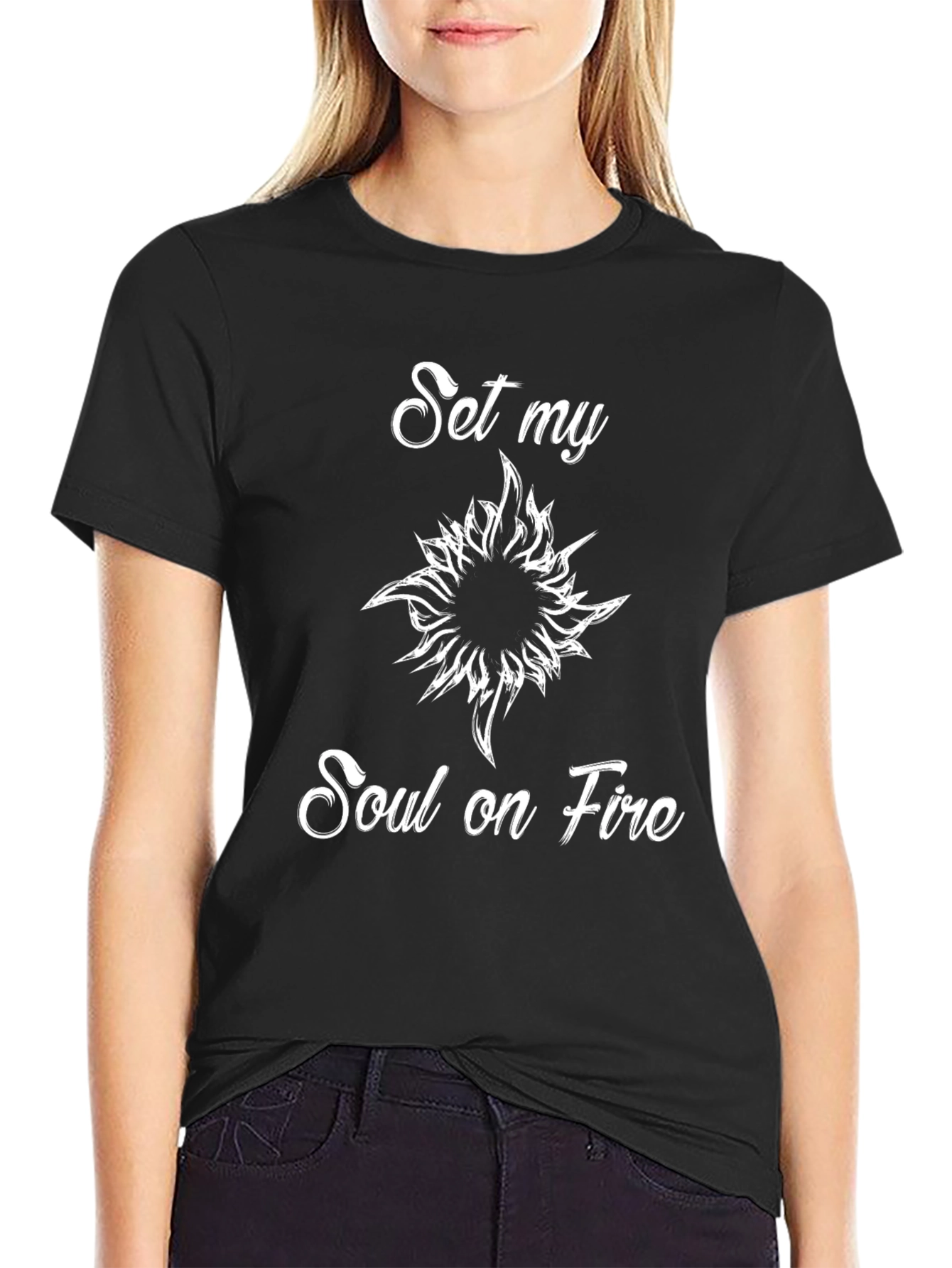 Set My Soul on Fire Black Graphic Tee