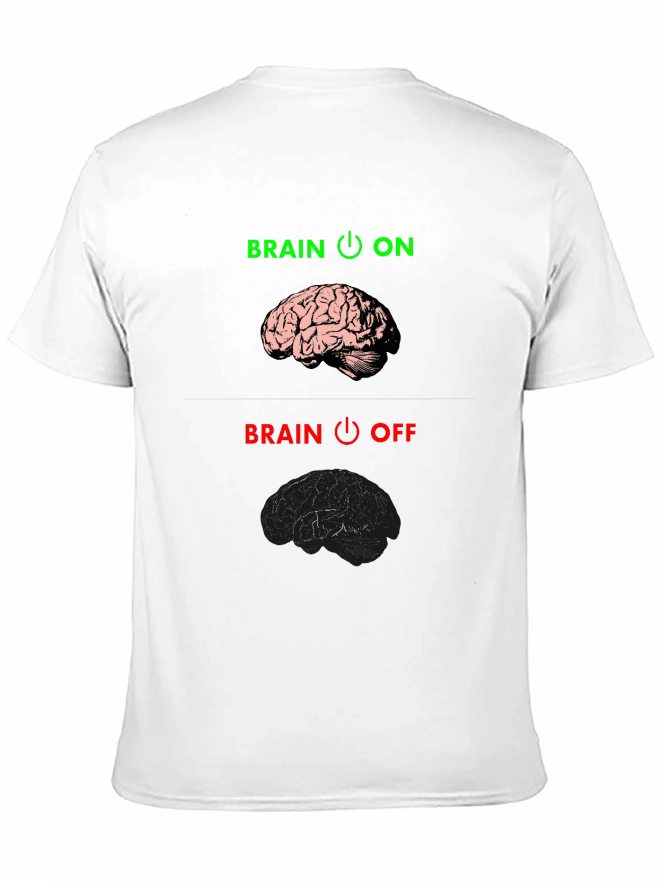 Brain On/Off Graphic Tee - Funny T-Shirt