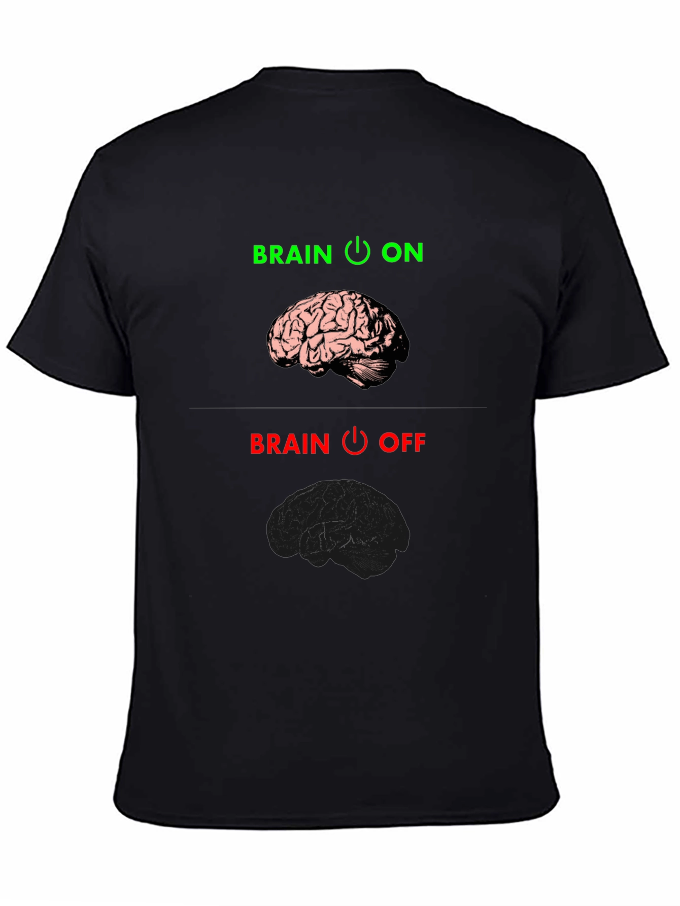Brain On/Off Graphic Tee - Funny T-Shirt