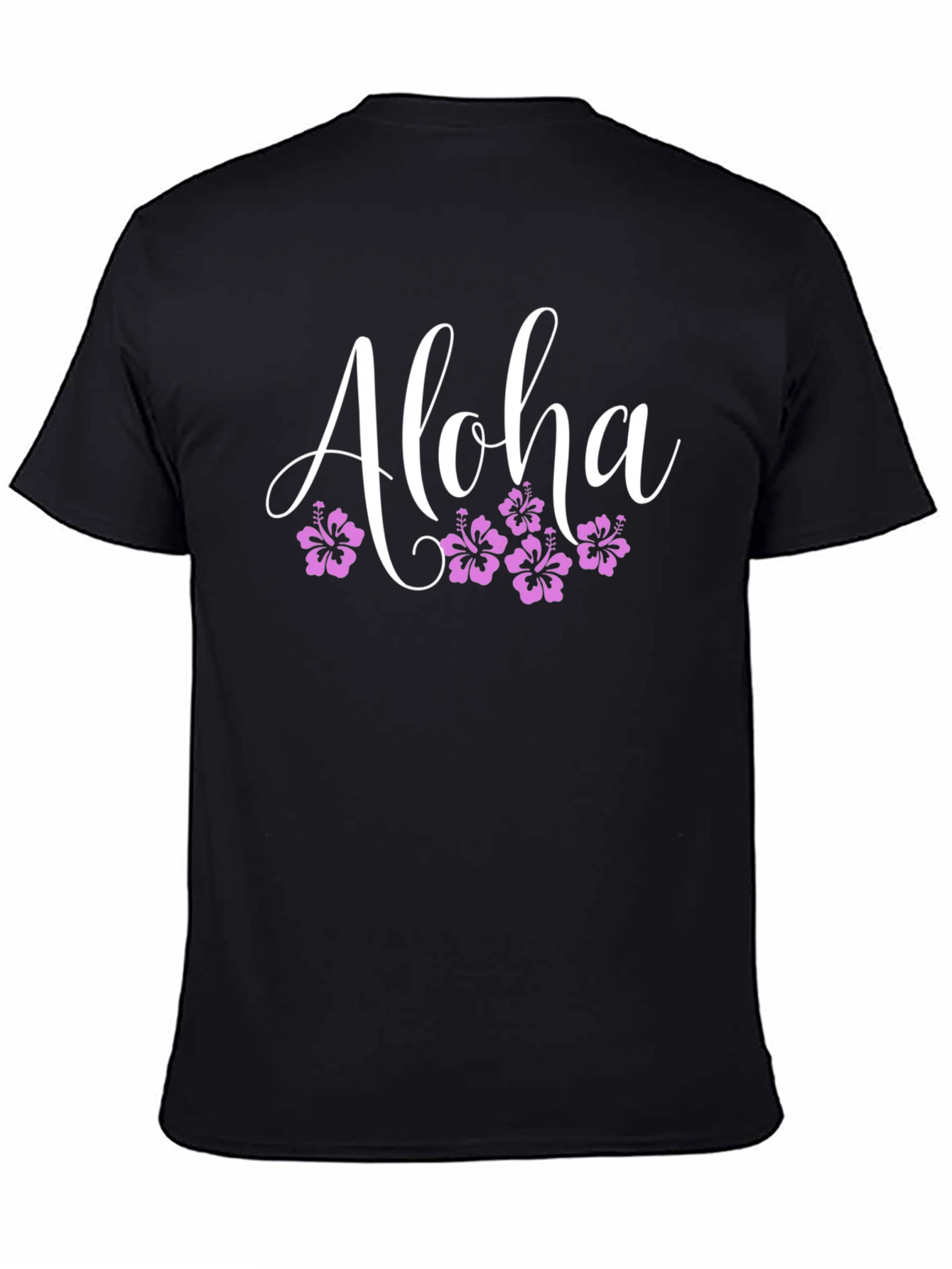 Aloha Floral Graphic Black T-Shirt
