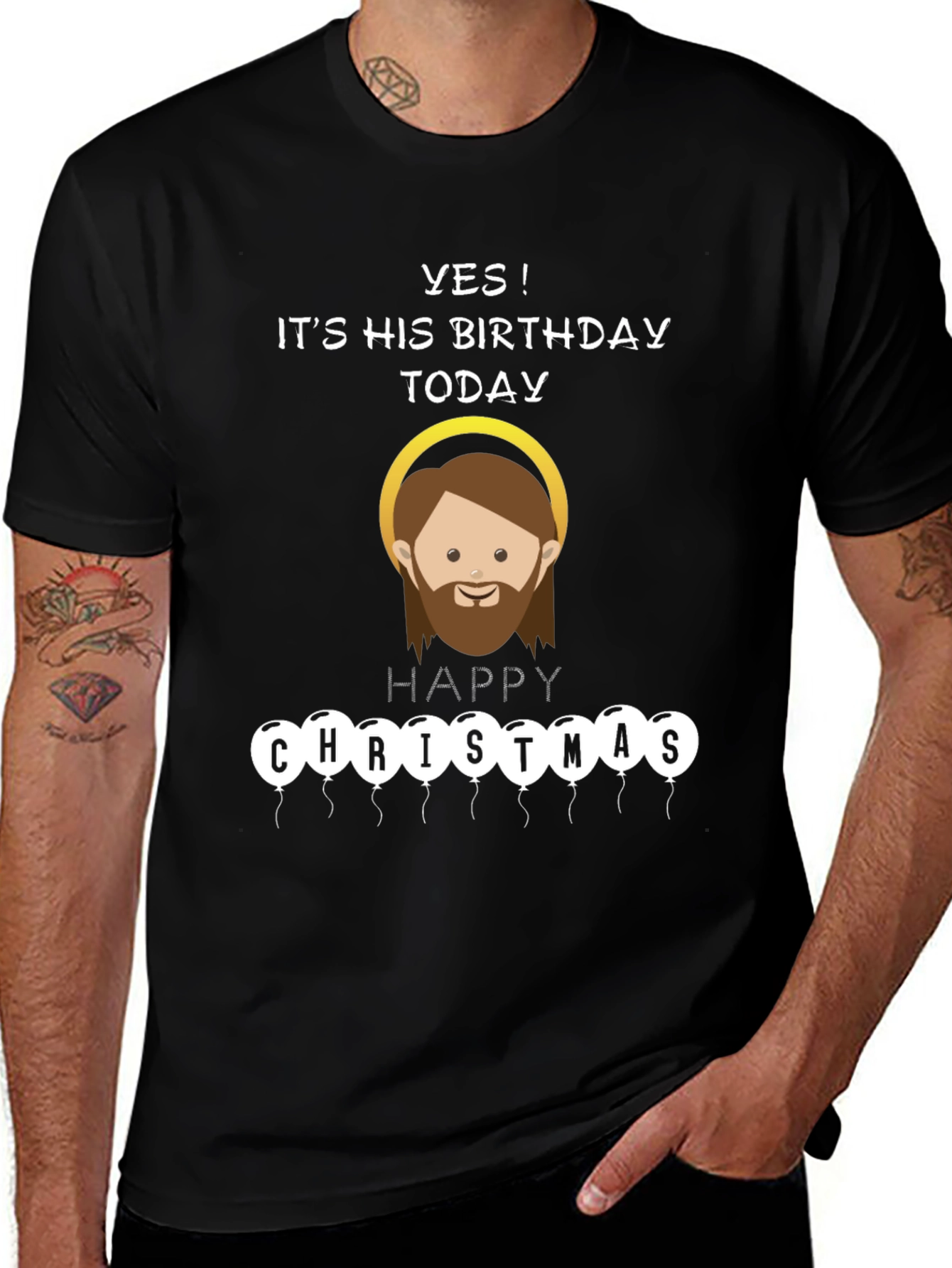 Funny Jesus Birthday Happy Christmas T-Shirt
