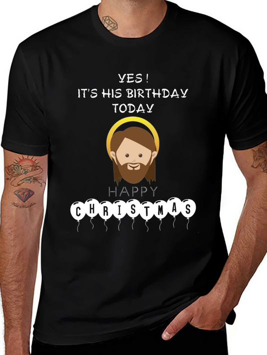 Funny Jesus Birthday Happy Christmas T-Shirt