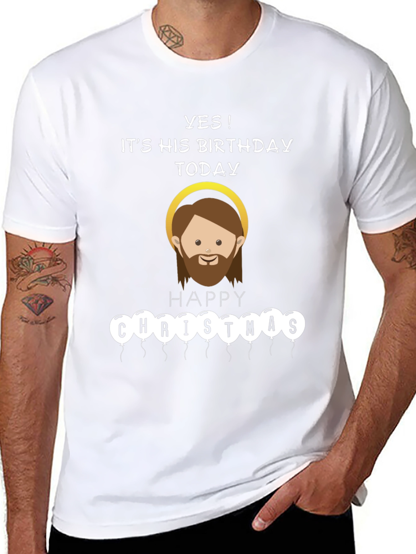 Funny Jesus Birthday Happy Christmas T-Shirt