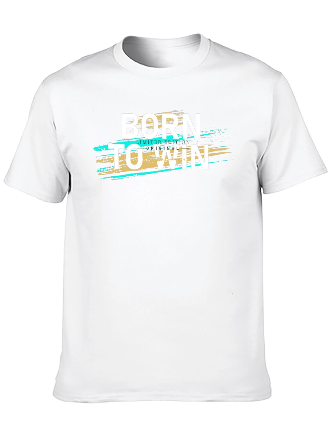 Born to Win Graphic Print Black T-Shirt
