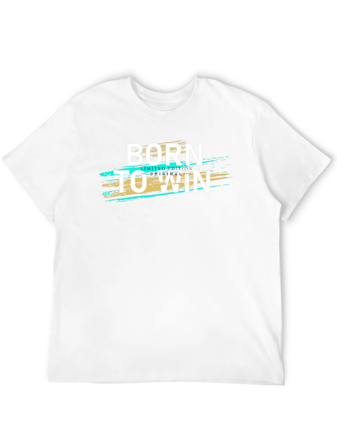 Born to Win Graphic Print Black T-Shirt