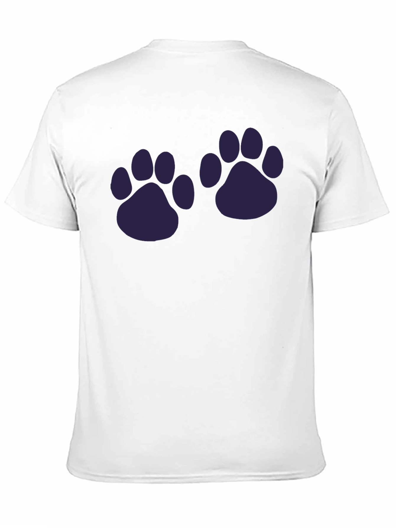 Paw Print Graphic T-Shirt - Casual Style