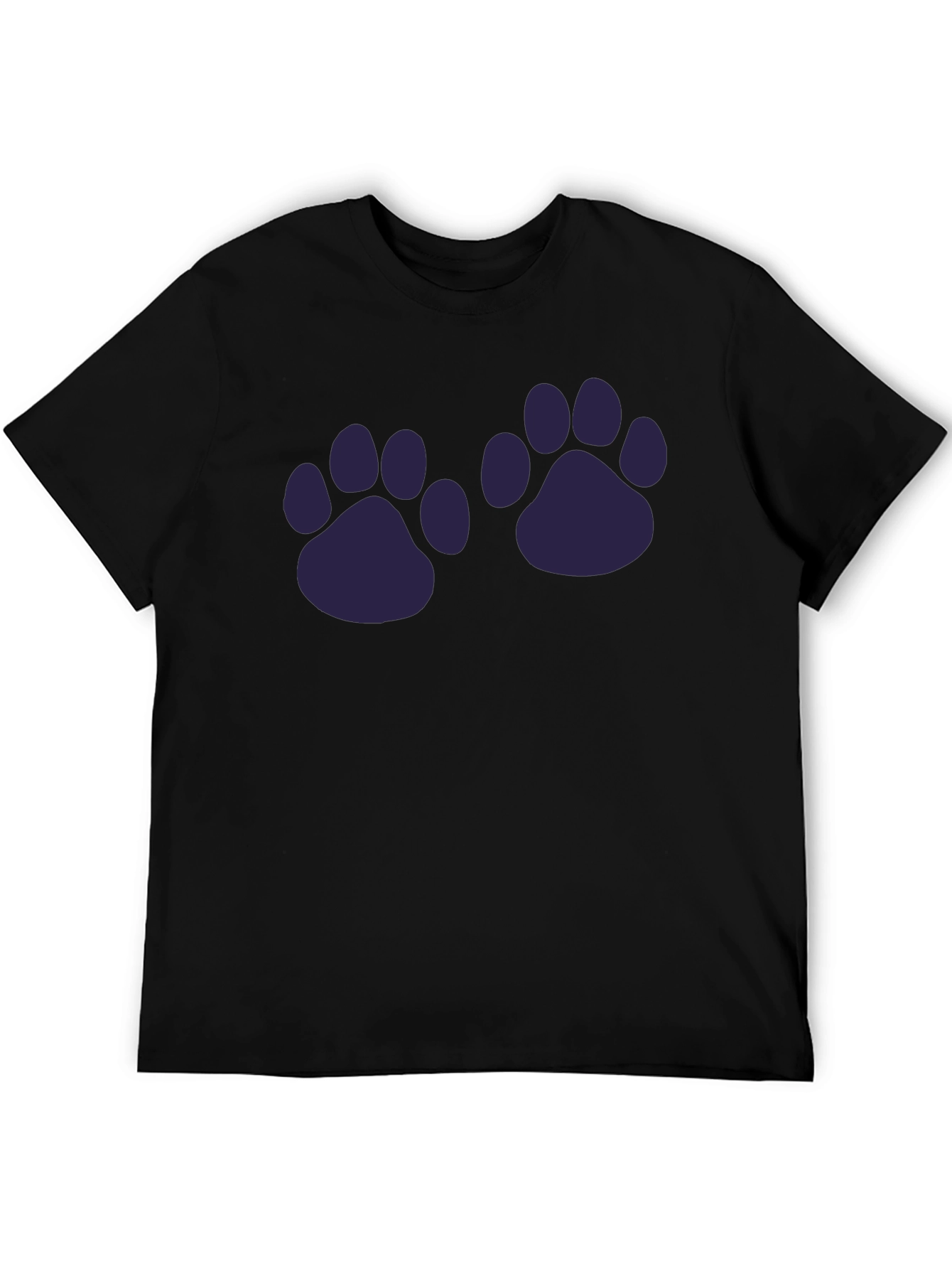 Paw Print Graphic T-Shirt - Casual Style