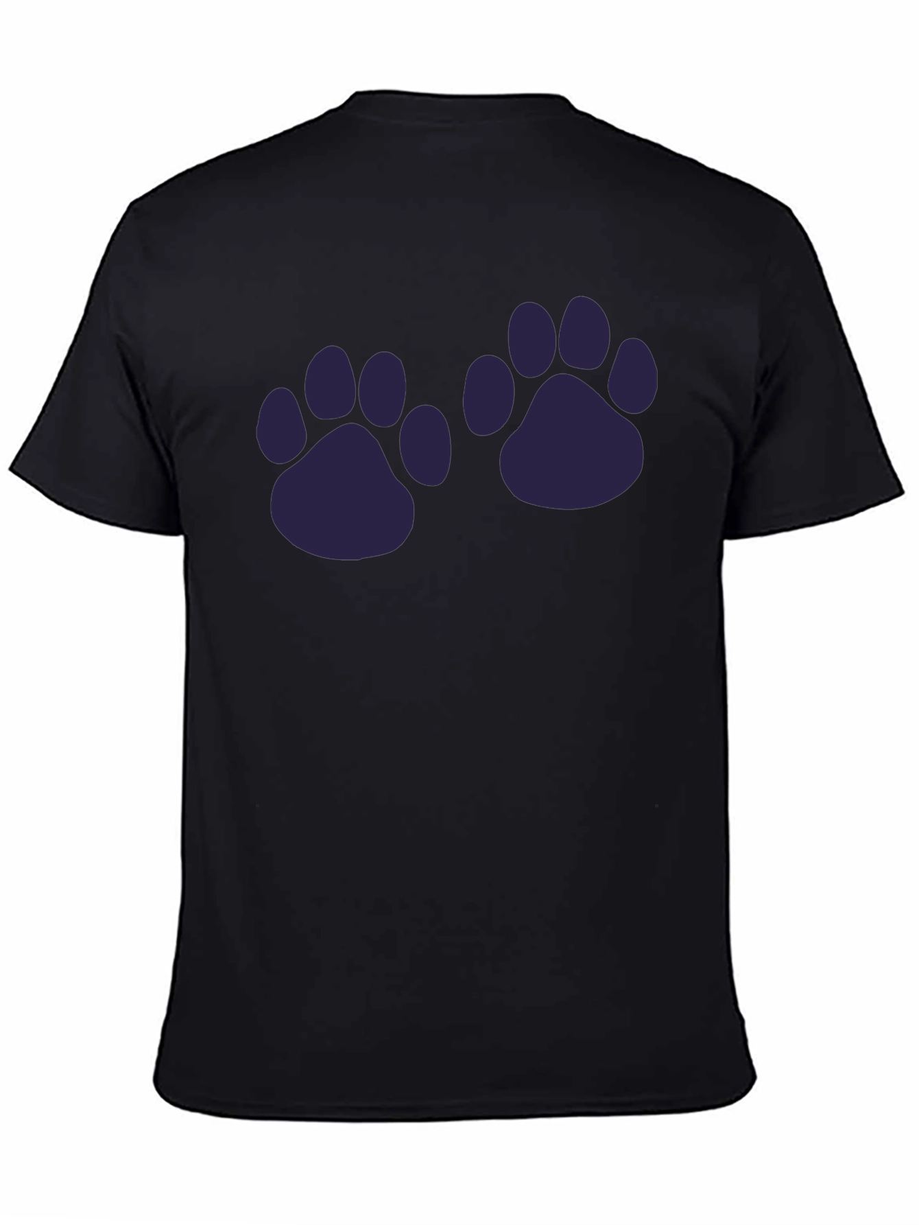 Paw Print Graphic T-Shirt - Casual Style