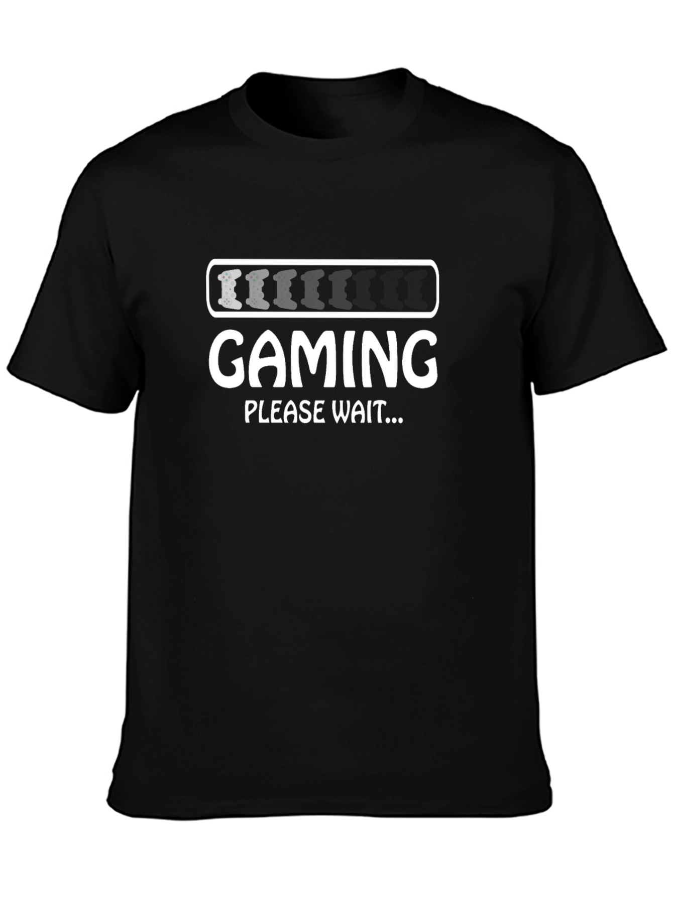 Gaming Please Wait Black T-Shirt