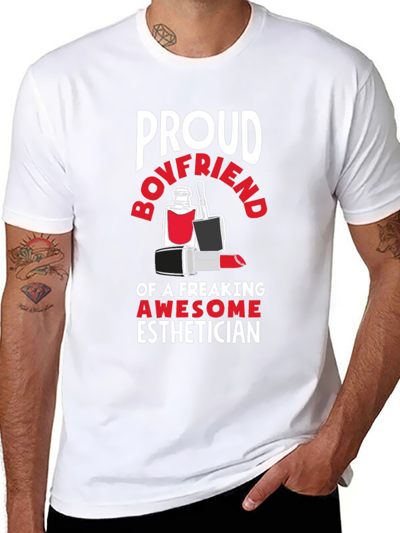 Proud Boyfriend Esthetician Graphic Tee
